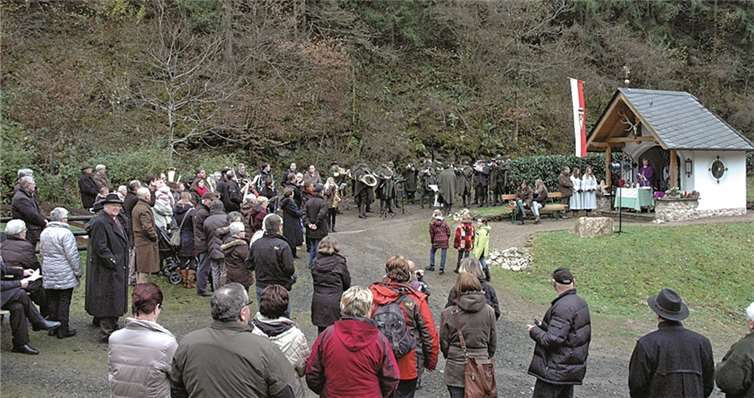 Das zehnjährige Jubiläum wurde an der Hubertus-Kapelle in Kesseling zelebriert.UM