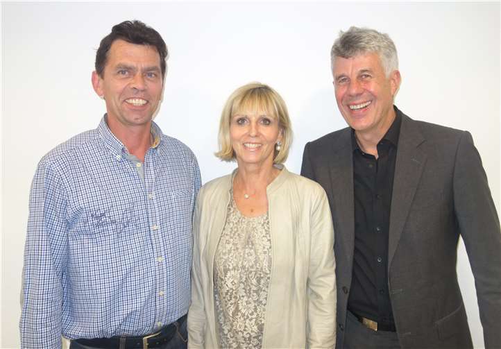 Das zertifizierte interdisziplinäre Team des Tinnitus Zentrum Koblenz: Christian Fritze-Dessauer, Dr. med. Beatrix Hahlbrock, Wolfgang Leonhard (v.l.n.r.).Quelle: Becker Hörakustik