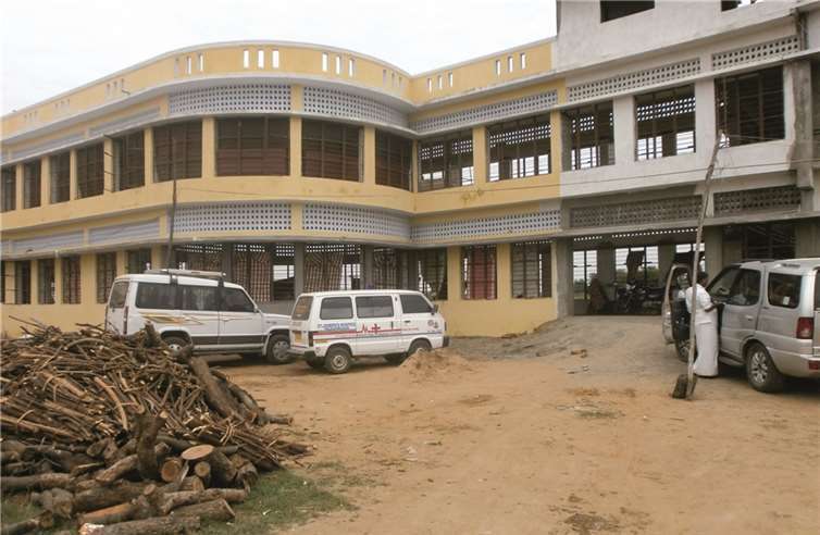 Das zur Hälfte schon belegte neue Hospiz in Kancheepuram.