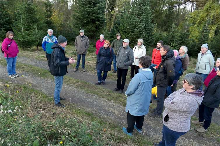 Dass es dem Wald auf dem Remagener Reisberg nicht gut geht, konnten rund 20 Remagener Bürgerinnen und Bürger mit eigenen Augen feststellen. Foto: privat