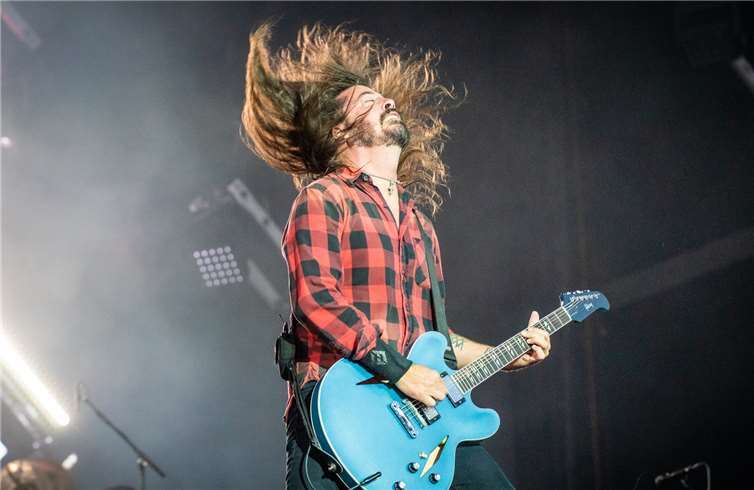 Dave Grohl von den Foo Fighters gab auf der Bühne wirklich alles.