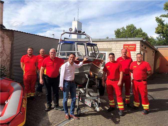 David Langner bei der DLRG. Quelle: Stadt Koblenz