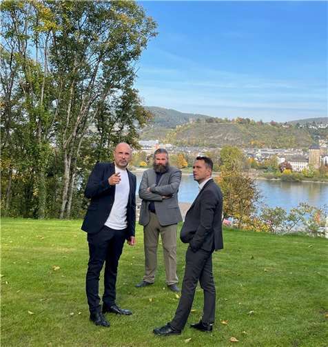 David Langner vor Ort in Stolzenfels. Quelle: Stadt Koblenz