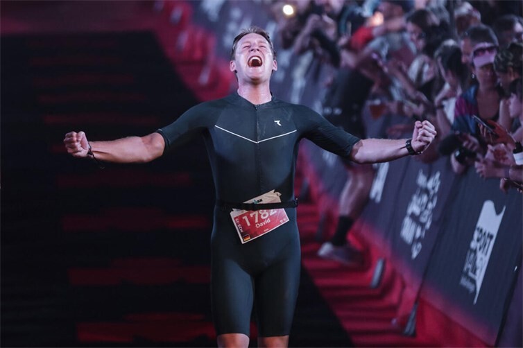 David beim erfolgreichen Zieleinlauf