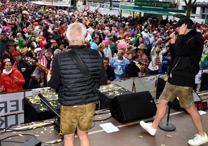 De Boore spielten in Lederhosen.