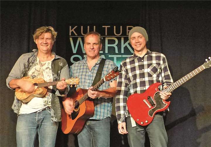 „De Familich“ in kleiner Besetzung: Wolfgang Anton (v.l.), Josef Loup und Gregor Salminkeit. AB