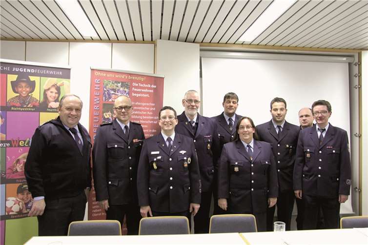 De neue Vorstand der Jugendfeuerwehren Kreis Ahrweiler. Dirk Schorn