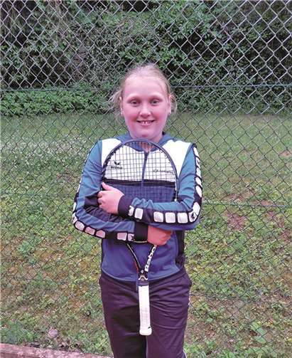 Debütantin Carla unterstützte die Mannschaft.privat