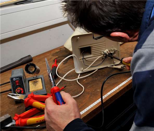 Defekte Geräte werden instand gesetzt.Foto: privat