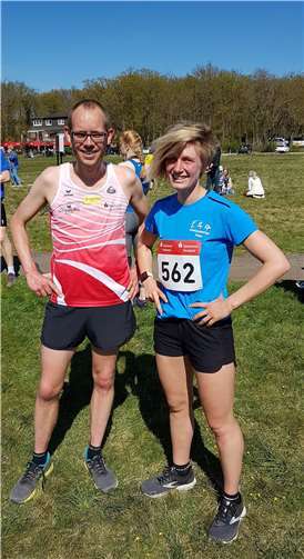 Deike Glaeser (SSG Königswinter) und Thierry van Riesen (LG Rhein-Wied) dominierten auf der Langstrecke.  Foto: privat