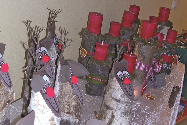 Dekoratives aus Naturmaterialien war der Verkaufsrenner.privat