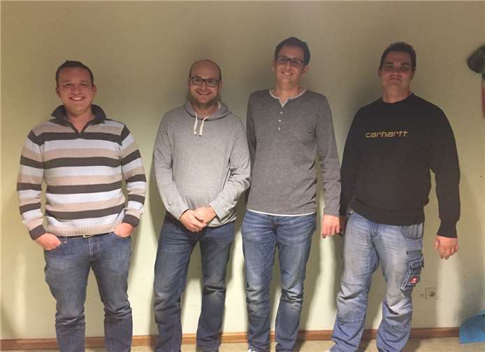 Dem Elternausschuss gehören Andreas Hermann, David Wrobel, Christian Mosen und Marco Ritter an. Es fehlt Annika Wolff.privat