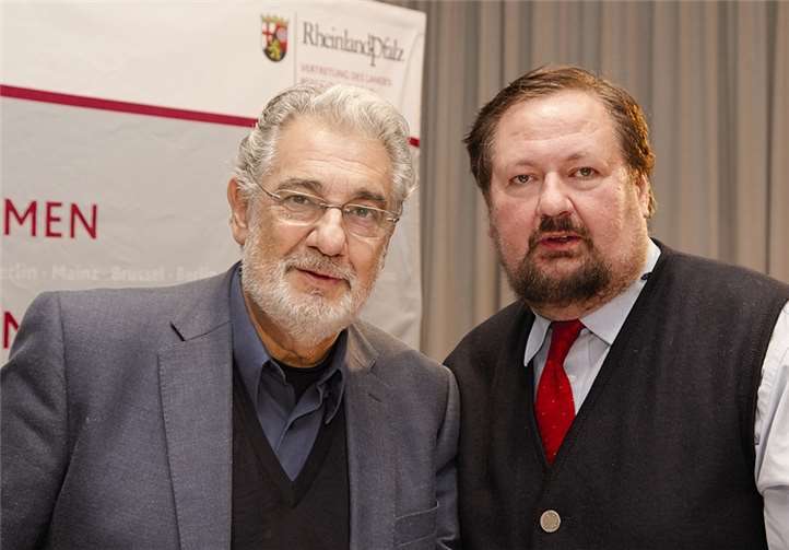 Dem Koblenzer Medienmacher Franz-Josef Wüst war es gelungen, Placido Domingo zu einem Pressegespräch einzuladen.privat