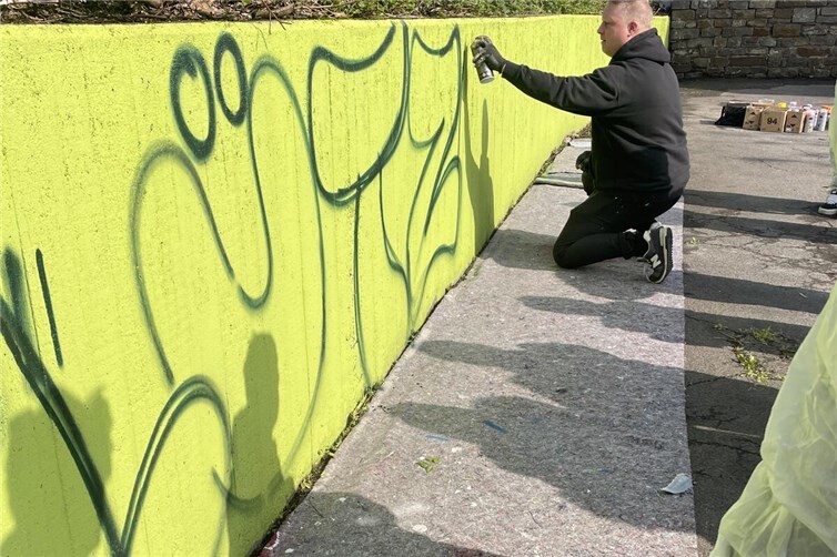 Dem Künstler über die Schulter schauen
