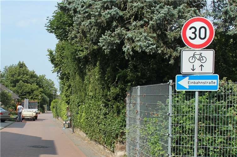 Demnächst gilt hier Tempo 30: Hubertusstraße