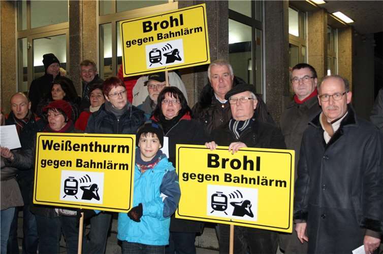 Demonstranten aus Weißenthurm, Brohl und Bad Breisig.
