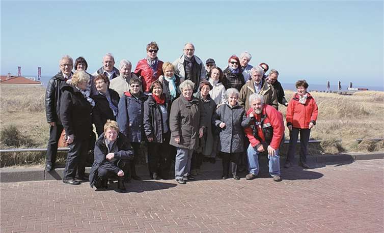 Den Ausklang des Ausfluges verbrachte der Chor am Strand. Privat