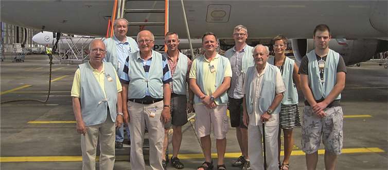 Den Besuchern des Flughafens wurden exklusive Eindrücke gewährt, die so nicht für jedermann zugänglich sind. privat