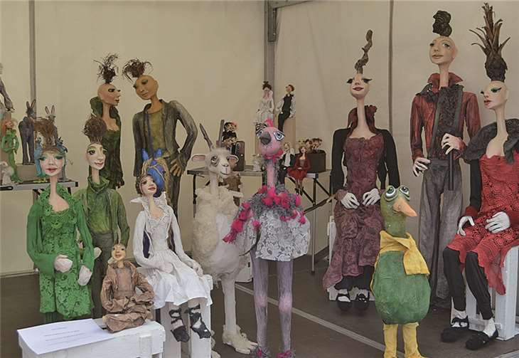 Den Besuchern zeigte sich die große Vielfalt künstlerischen Schaffens.