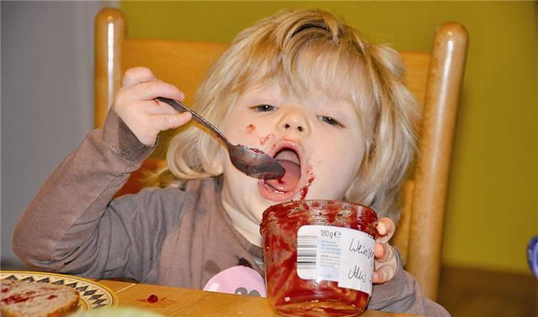 Den Kleinen schmeckte es richtig gut. Andrea Feld
