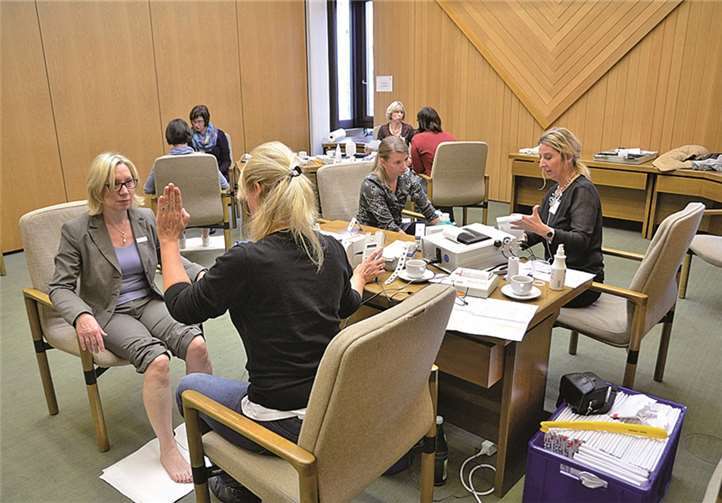 Den Mitarbeitern des Kreishauses wurden beim Gesundheitstag verschiedene Gesundheitstests, Tipps und Informationen angeboten. privat