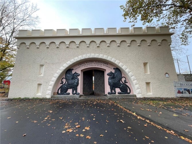 Denkmalpflege in Koblenz: das Löwentor wird restauriert. Foto: Stadt Koblenz
