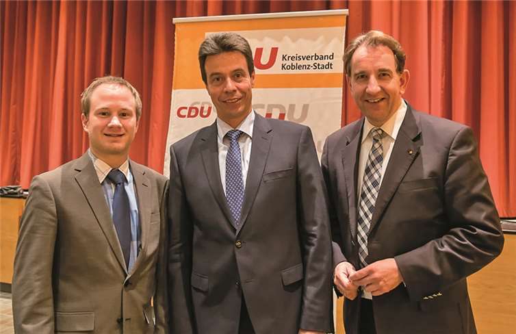Dennis Maxeiner, Andreas Biebricher, MdL und Matthias Lammert, MdL. Foto: privat