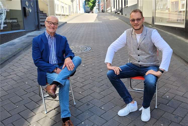 Denny Blank (re.) und Fritz Naumann. Foto: privat