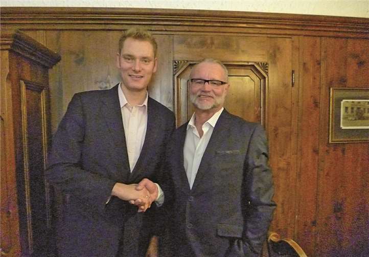 Denny Blank und Fritz Naumann, die Kandidaten für den Stadtrat.privat