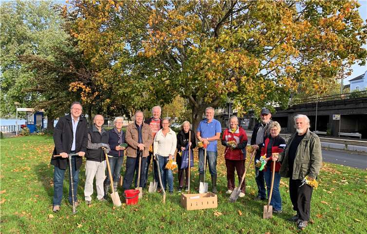 Der 1. Beigeordnete Helmut Muthers nahm die Aktion ins Auge.
