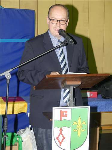 Der 1. Beigeordnete Mario Zender übernahm die Moderation der Jubiläumsveranstaltung.