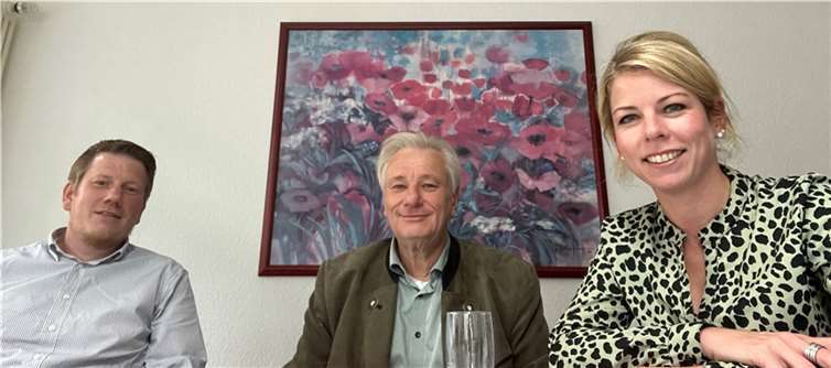 Der 1. Vorsitzende Uwe Werner sowie der Geschäftsführer Martin Werner besuchten die heimische Landtagsabgeordnete zum Austausch.  Foto: Büro Horstmann
