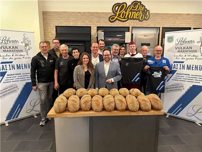 Der „42. Lohners Vulkanmarathon“ am 1. Mai kann kommen. Die LG Laacher See und alle Unterstützer sind gerüstet.  Foto: VG-Verwaltung Mendig/Stefan Pauly