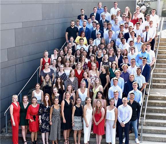 Der Abiturjahrgang 2019 des Are-Gymnasiums.Foto: KG