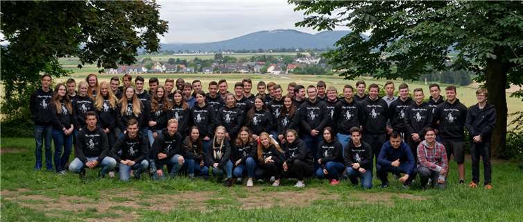 Der Abschlussjahrgang 2018 der Hans-Dietrich-Genscher-Schule. HDG-Schule