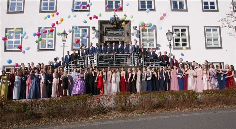 Der Abschlussjahrgang 2019 des Erich-Klausener-Gymnasiums.Fotos: SES