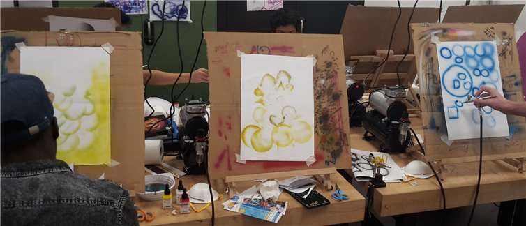 Der Airbrush-Workshop am 9. Oktober. Stadtverwaltung Neuwied