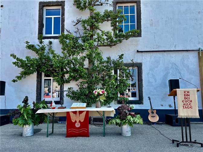 Der Altar auf dem Brauerhof.