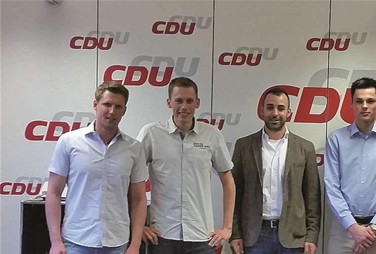 Der Arbeitskreis Sport und Ehrenamt mit dem Neuwieder Landesvorstandsmitglied Matthias Gröber. Kreisverband Junge Union Neuwied