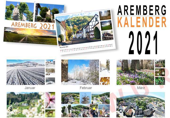 Der Aremberg-Kalender 2021 ist fertig. Foto: Förderverein Burgruine Arenberg e.V.