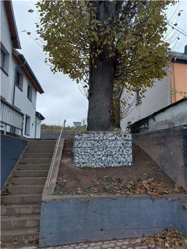 Der Aufgang zur Terrasse am DGH „Zur Linde“ konnte jetzt fertig gestellt werden.Foto: privat