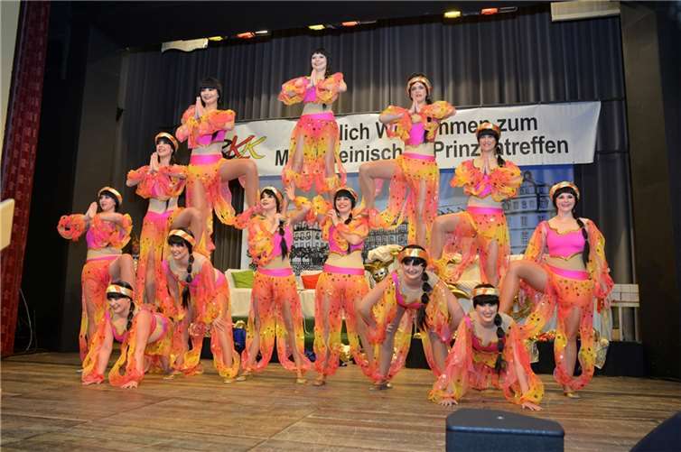 Der Auftritt der Showtanzgruppe des NCV aus Naunheim war einer der Höhepunkte des Abends. Foto: Thomas Frank