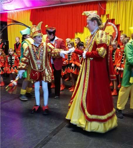 Der Auftritt des Kinderprinzenpaares bildete den Höhepunkt des Nachmittags.Foto: privat