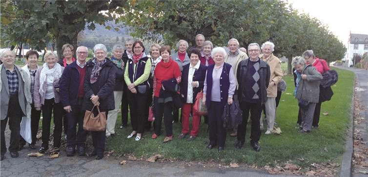 Der Ausflug des Kirchenchors Oberbreisig führte auf die andere Rheinseite nach Leutesdorf. privat