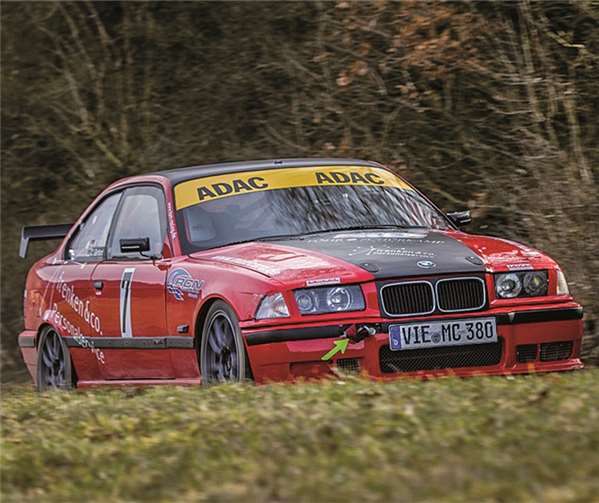 Der BMW M3 E36 bei der Rallye Kempenich.privat