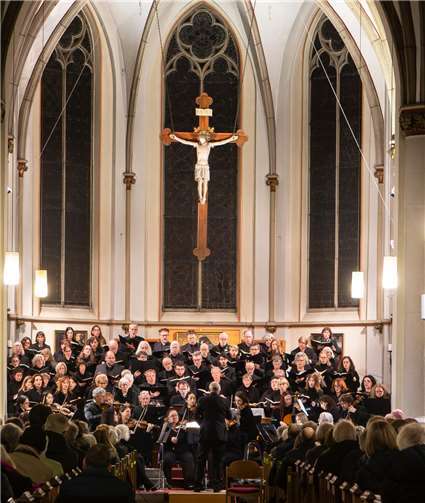 Der Bach-Chor Bonn beim Jubiläumskonzert. Foto: Ulrich Dohle