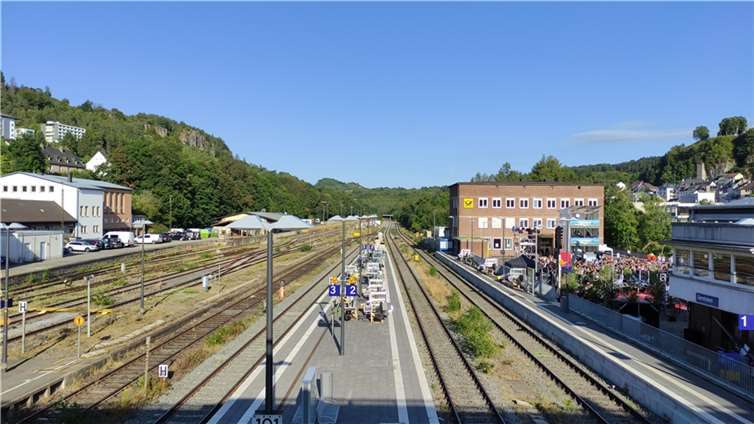 Der Bahnhof in Gerolstein.