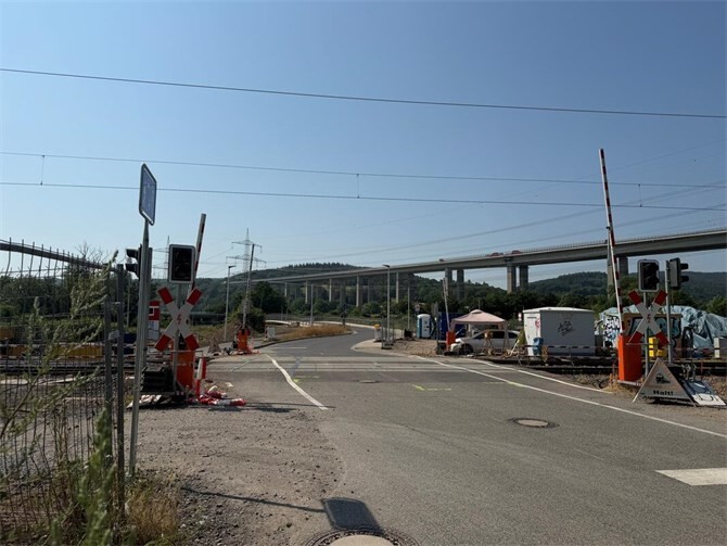 Der Bahnübergang in der Martinusstraße. Foto: ROB