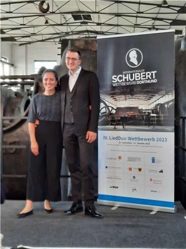 Der Bariton Konstantin Paganetti aus Neuwied und die Pianistin Franziska Staubach belegten den dritten Platz.  Foto: privat