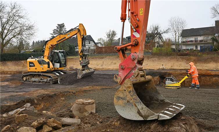 Neue Kita soll 40 Plätze bieten  Der Bau hat bereits begonnen. Foto: RASCH